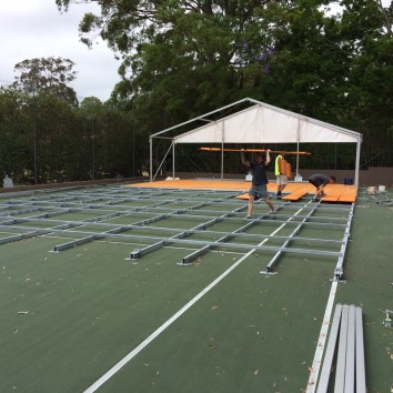 Marquee & Flooring construction